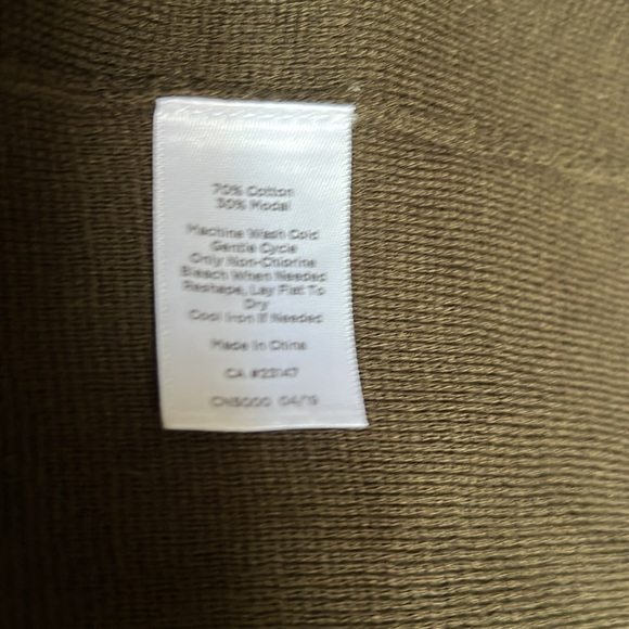 Talbots Long Deep Olive Green Cardigan Sweater - Size S - Picture 4 of 9